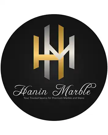 Home 55 Logo of Hanin Marble showcasing the initials 'HM' in a modern design.